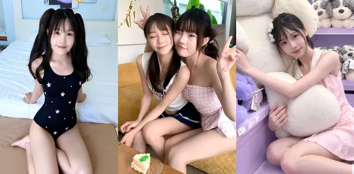 肌肉炮王 Gattouz0 联动萝莉姐妹花Una与Umi 上演激情双飞大战 暴力猛操俩骚货一起高潮！