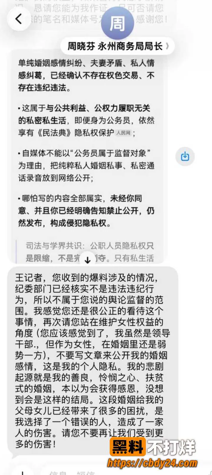 湖南永州商务局长周晓芬31