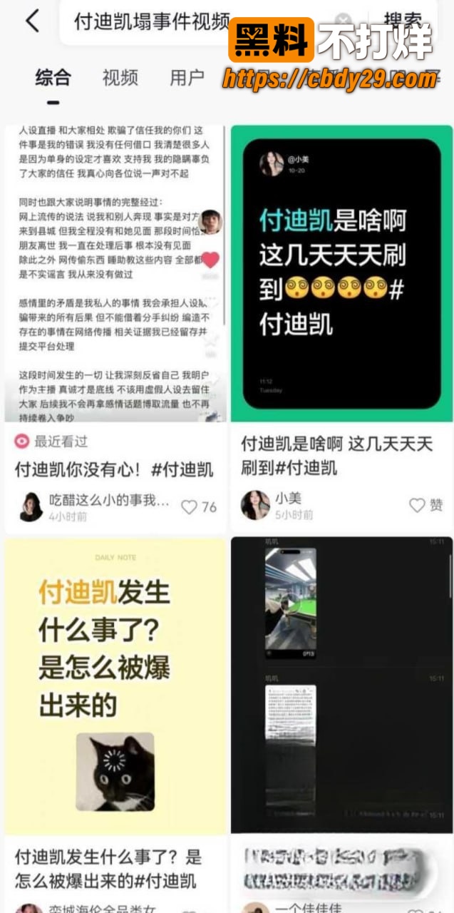 河南网红 付迪凯 彻底塌房 出轨视频曝光 17